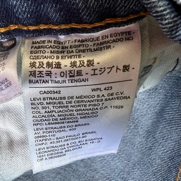 Levis 514 Jeans Mens 31x30 Straight Leg Medium Wash Faded Stretch Denim - Picture 8 of 10